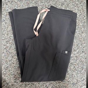 FIGS charcoal grey yola pant petite small